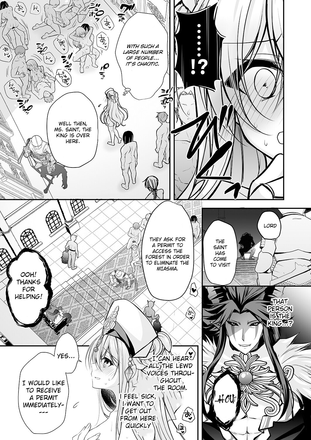 Hentai Manga Comic-Isekai Gangrape ~brainwashed saint is happy to change her job to become a meat toilet~-Read-12